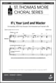 If I Your Lord and Master SATB choral sheet music cover